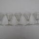 Lot de 5 verres à vin bistrot des années  50