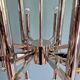 Large chrome metal chandelier (24 lights), Sciolari design, 1970.