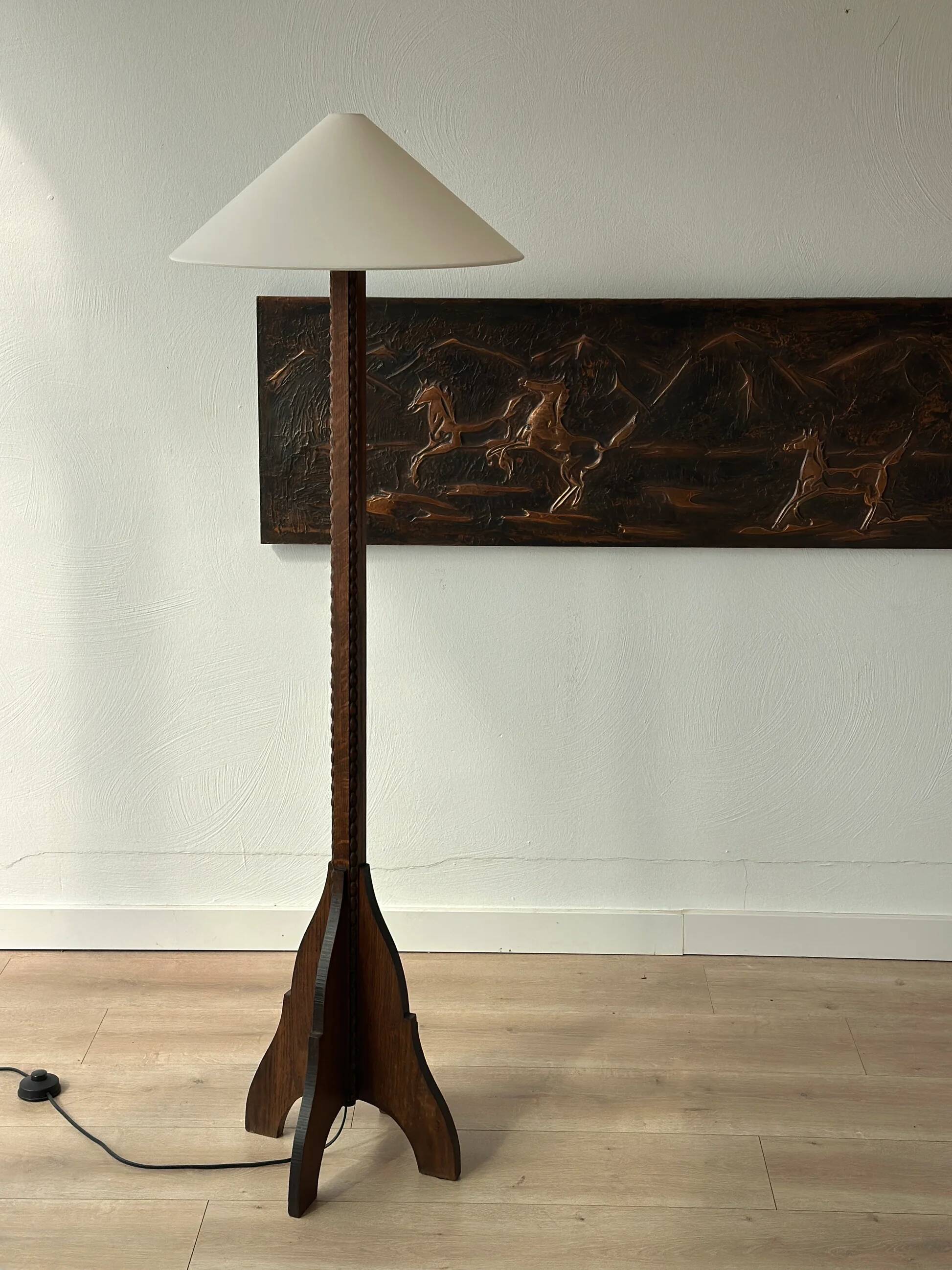 Art Deco Amsterdam School floor lamp