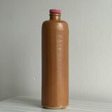 Decorative stoneware bottle.