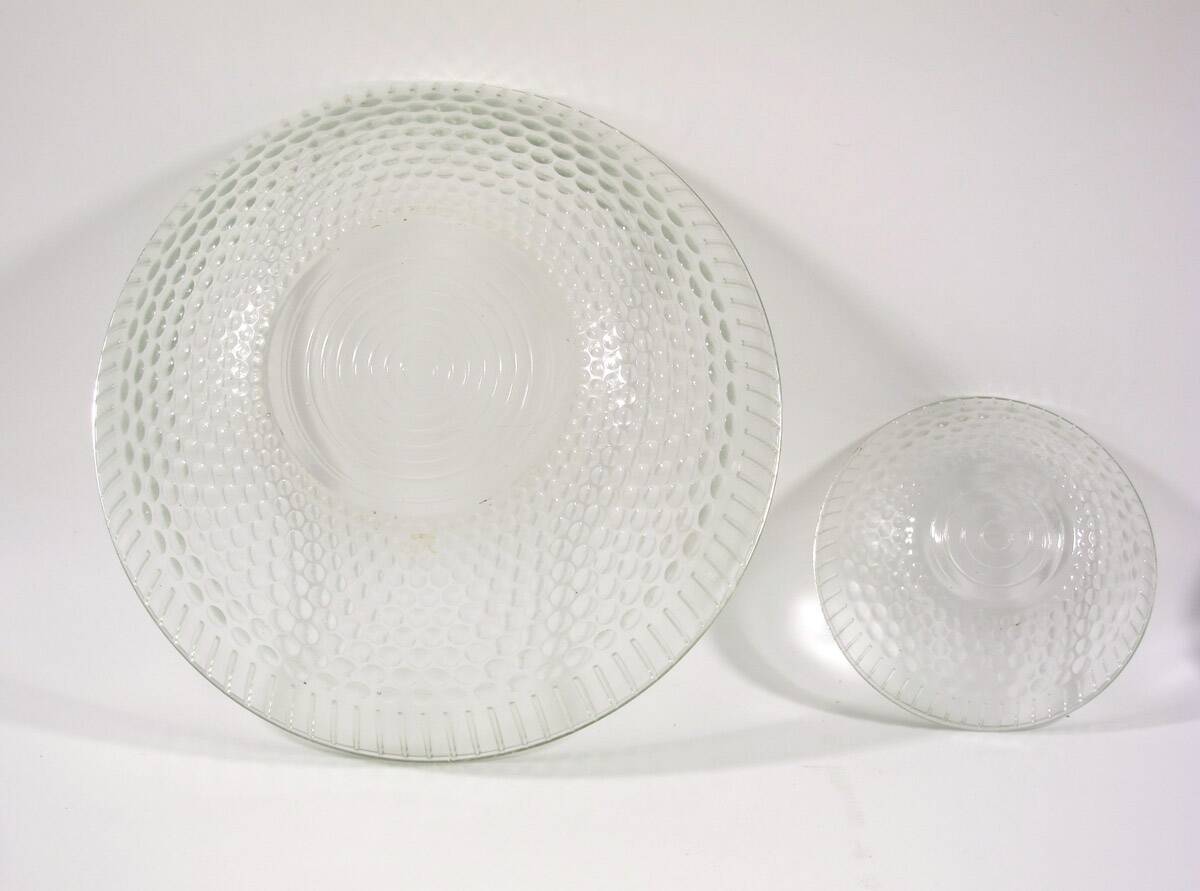 Bauhaus style 1930s glass bowls