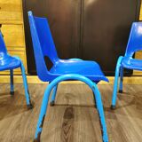 Set of 3 Kindergarten chair stamped RB