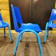 Set of 3 Kindergarten chair stamped RB