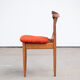 Série de 4 chaises scandinaves vintage 1960