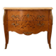 Louis XV commode inlaid with wood and marble