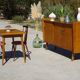 Enfilade vintage aux pieds compas par SAM