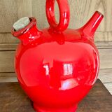 Pichet vernissé décor floral  Poët-Laval