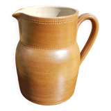 Decorative stoneware pitcher