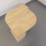 Vintage travertine coffee table from the 70s