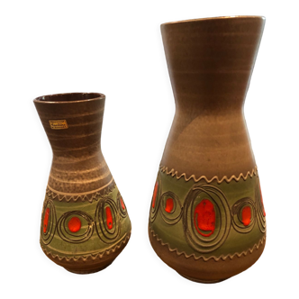 Lot de 2 vases céramique carstens tonnieshof