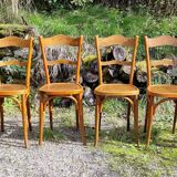 6 Baumann bistro chairs n°58 from the 20s