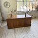 1950s oak office counter