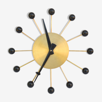 1950s modern wall clock, Ball Clock designed by G. Nelson Vitra Germany
