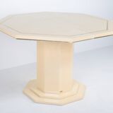 Table octogonale de Eric Maville, années 80