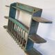Old wall shelf - Burmese teak rack - 78 x 13 x 47 cm