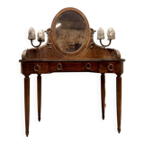 Coiffeuse En Placage De Loupe Estampillée Georges Guerin Faubourg St Antoine Paris