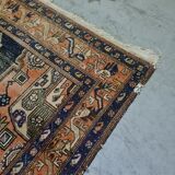 Persian Hand Knotted Wool Hamadan Carpet. Mid 20th Century.