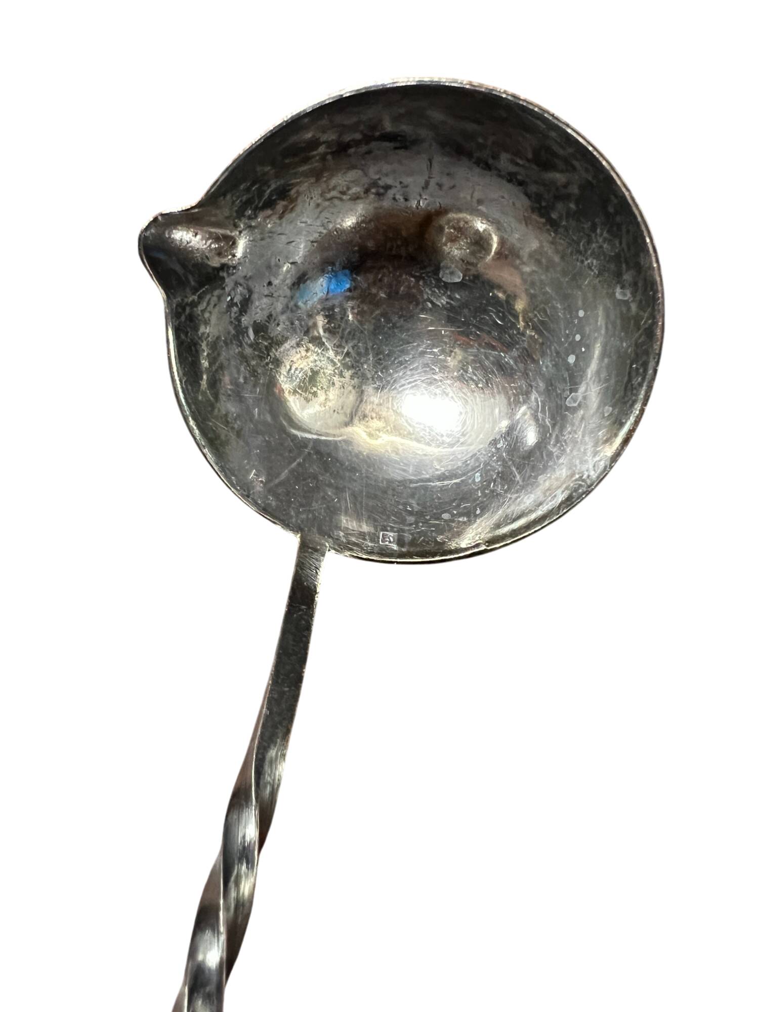 Silver metal ladle