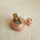 Ancient copper and brass travel teapot 20th