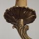 French Vintage Mid Century Bronze 5 Light Traditional Style Chandelier