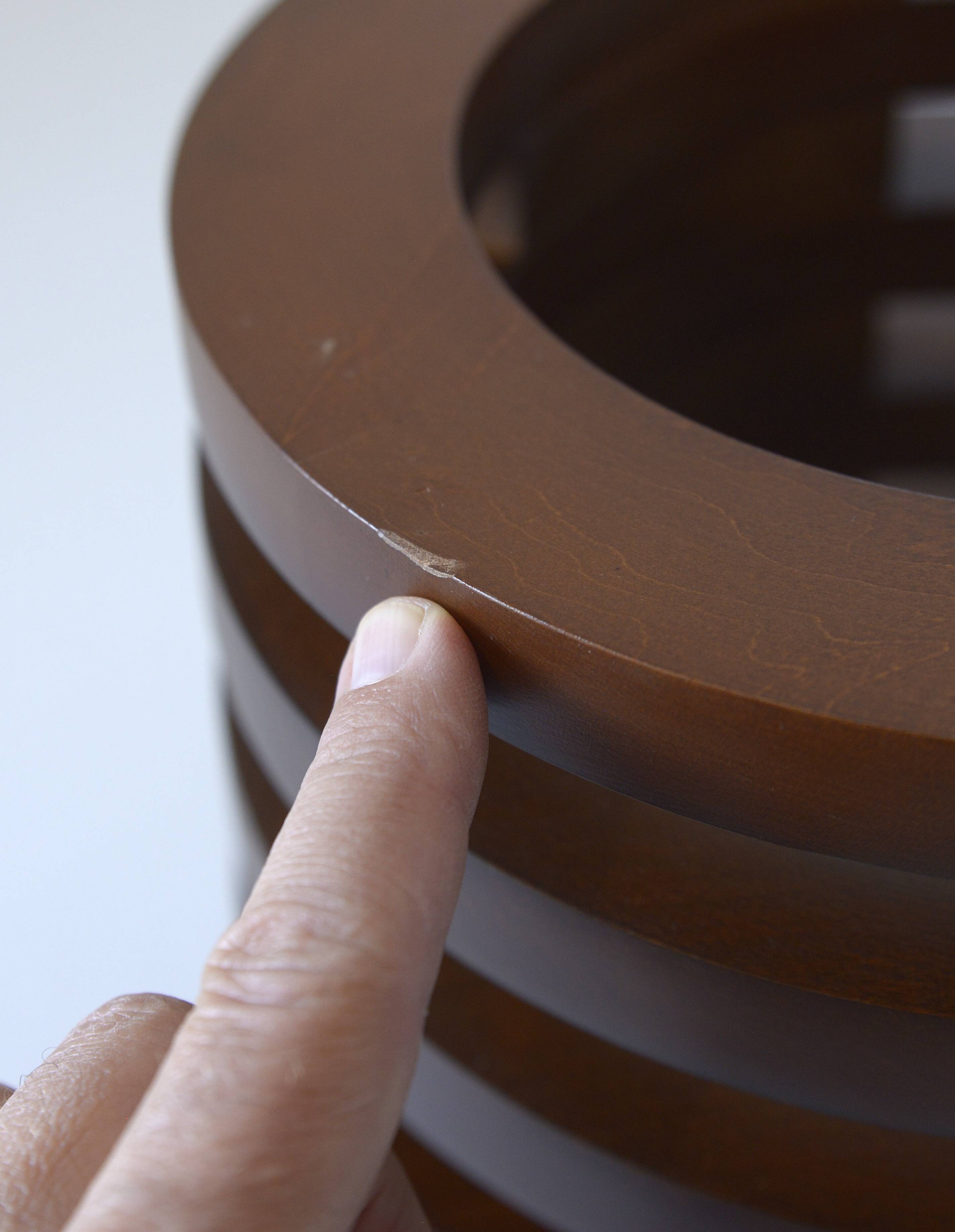 Brutalist Floor Light Mid Century Modern Vintage Mushroom Table Lamp NOS