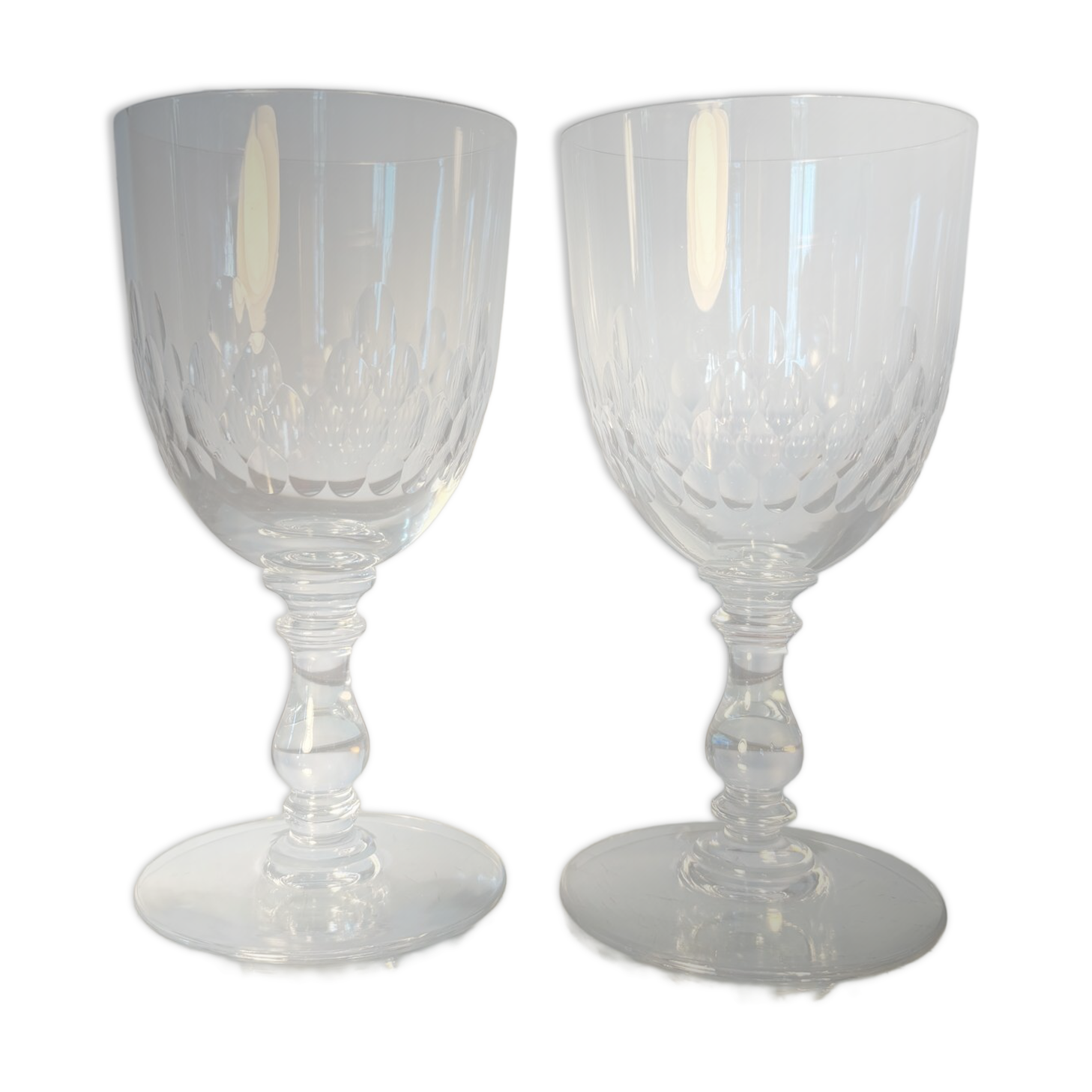 2 verres à eau Baccarat m. Richelieu