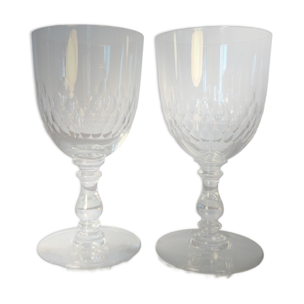 2 verres à eau Baccarat m. Richelieu