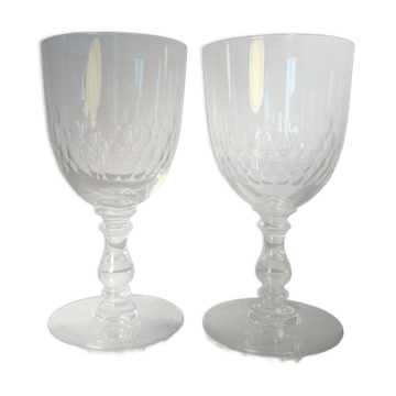 2 verres à eau Baccarat m. Richelieu