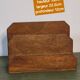 Wooden mail holder