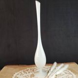 White opaline soliflore vase