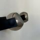 Pair of adjustable wall lights, chrome and matte black metal, France 1970