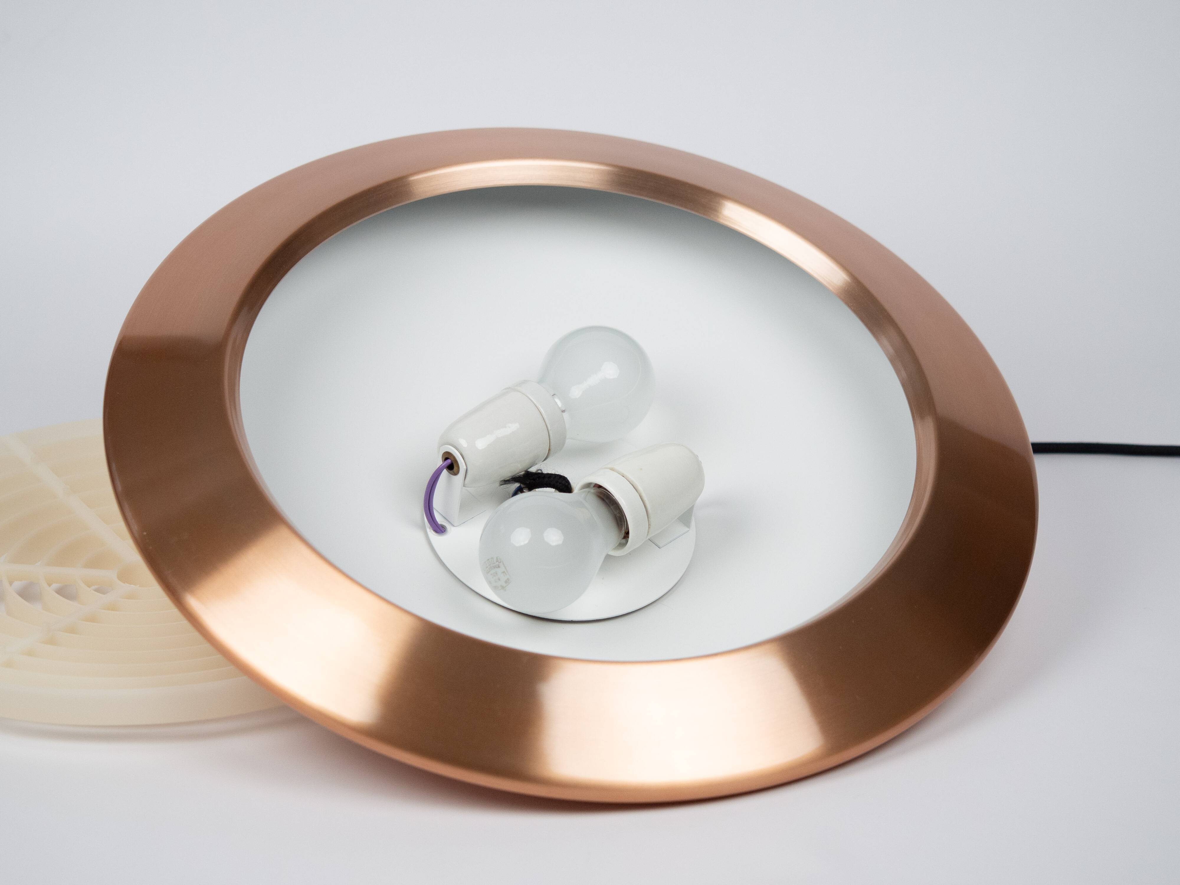 Danish vintage pendant lamp Diskos by Jo Hammerborg, Fog og Morup, 1965