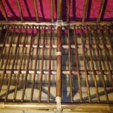 Bamboo and caning bench