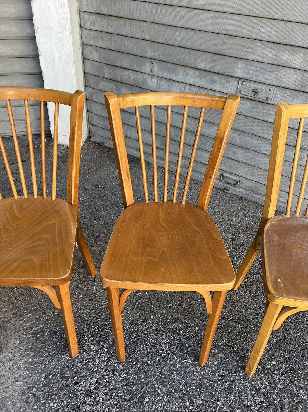 (Lot) 5 Vintage Baumann Bistro Chairs
