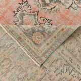 Vintage Salmon & Beige Classic Turkish Rug, 185x291Cm