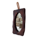 Brutalist antique mirror in solid wood from the 1950s/60s.