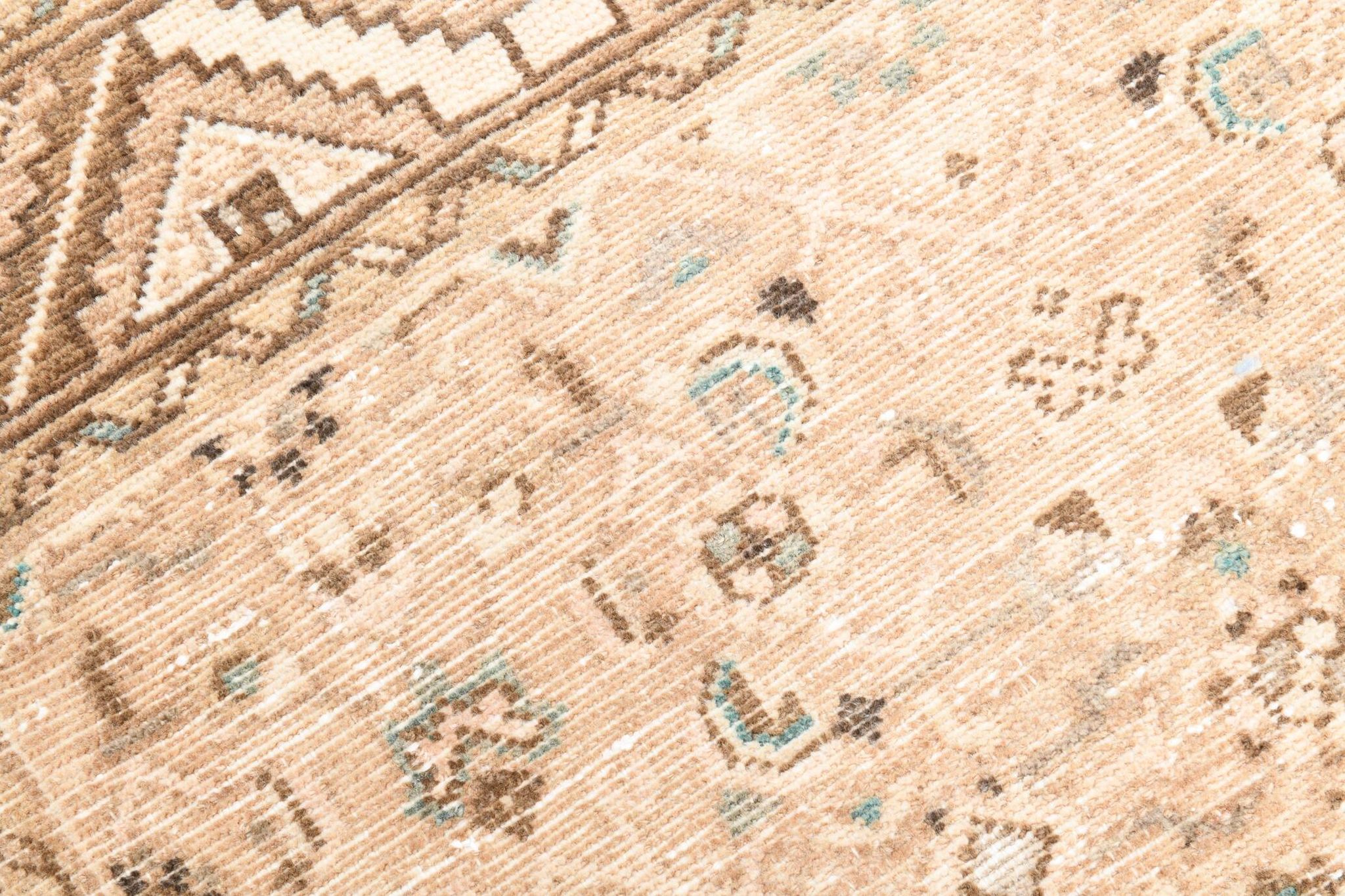 3x10 Nuances De Beige Tapis Terrestre Persan, 81x295Cm