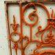 Wrought iron decoration grid XX century