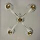 Venetian chandelier in Murano glass and brass circa 1950