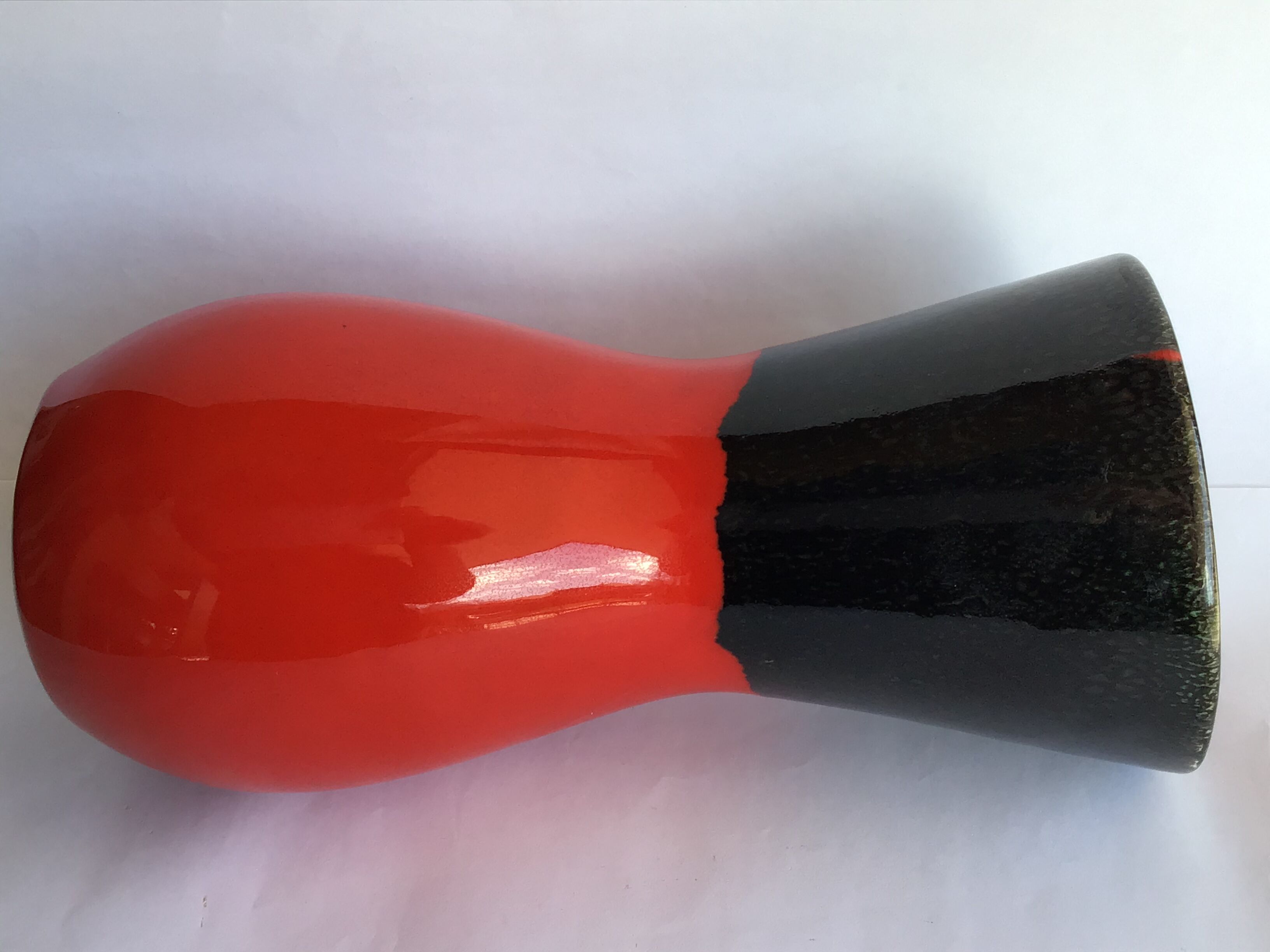 Graphic asymmetrical vintage vase