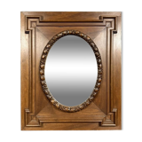 Louis XV Style rectangular walnut mirror circa 1850