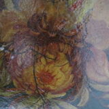 Napoleon III painted metal tray