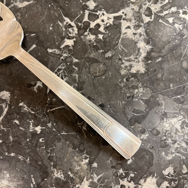 Christofle service range, silver metal, Gabon model