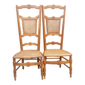 Pair of Louis Philippe nursery chairs