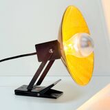 "LITA" Metal Wall Lamp Clamp Lamp with Gold Reflector Vintage 70's