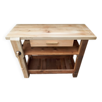 Solid wood console table