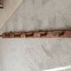 Old wall-mounted coat rack from a stable, folk art.