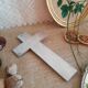 Crucifix en aluminium vintage