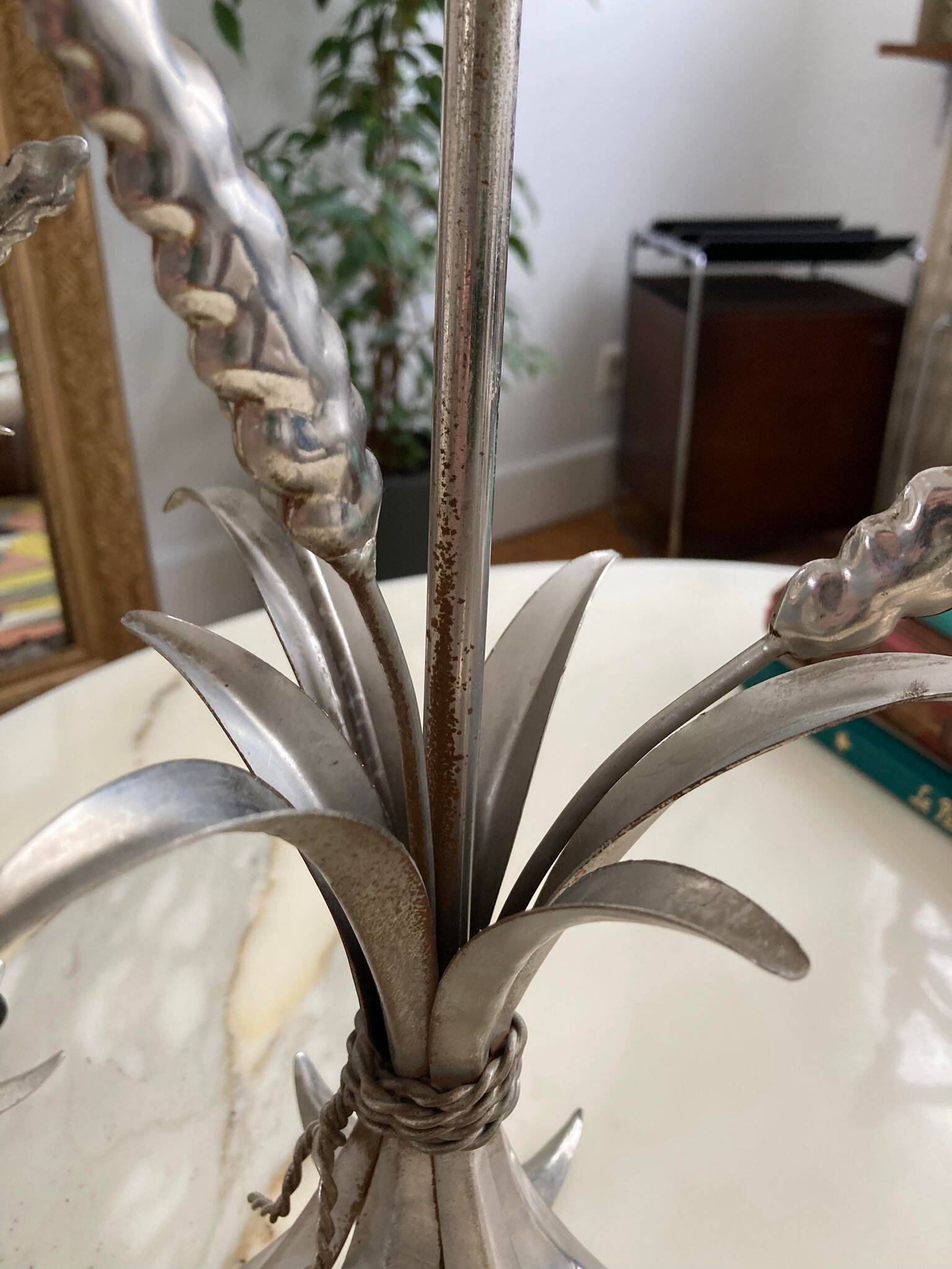 Pair of vintage designer cob lamps 1970