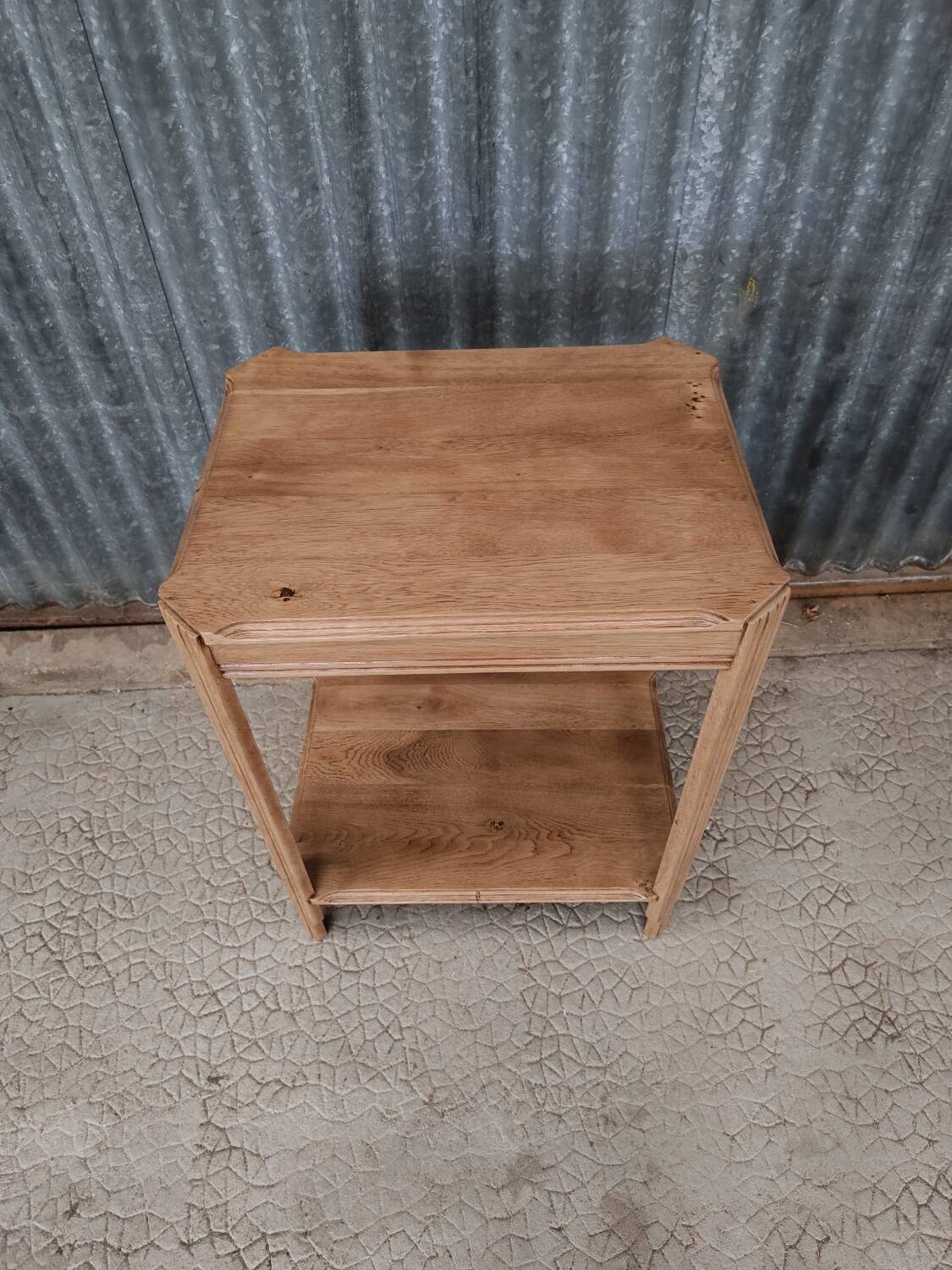 Vintage oak side table